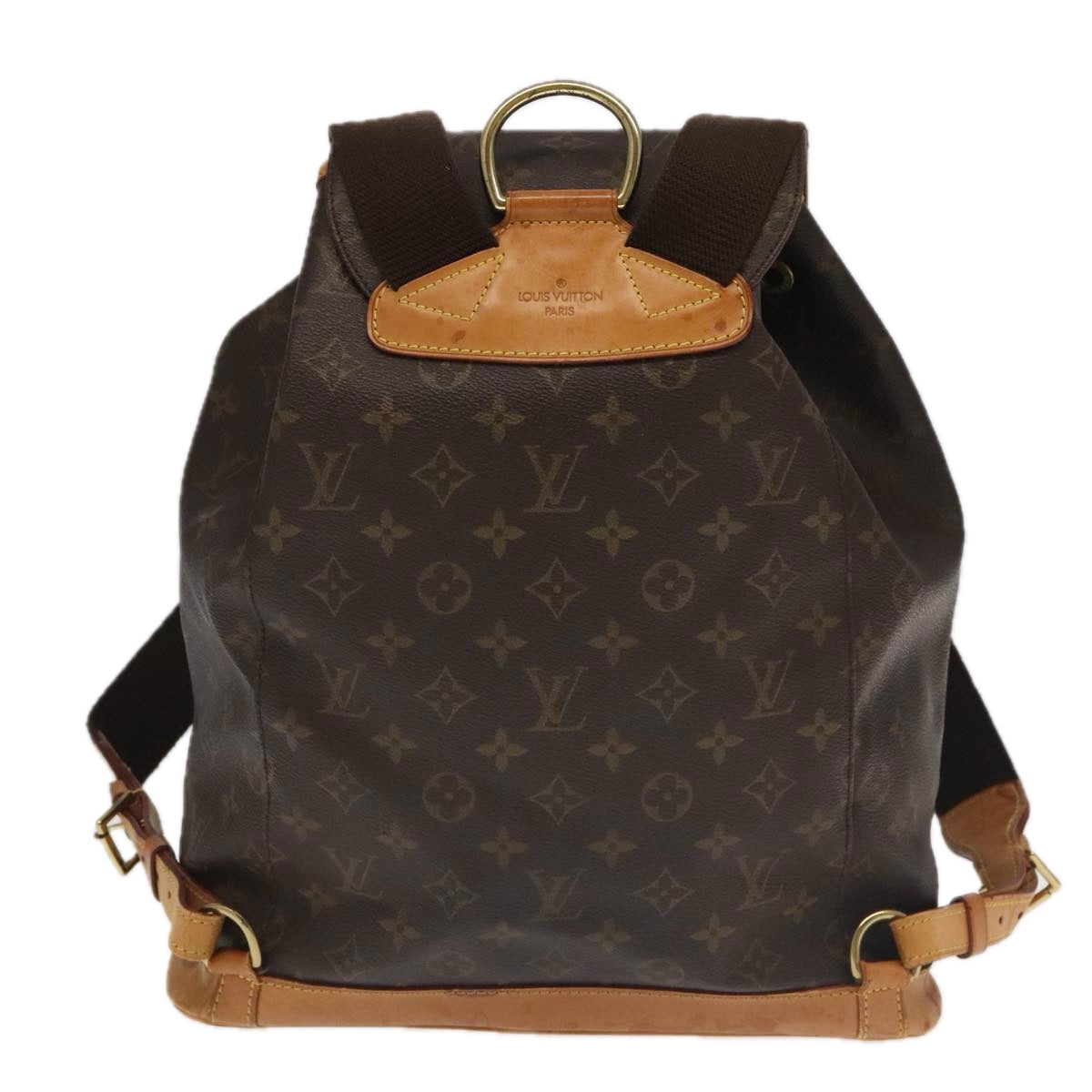 LOUIS VUITTON Monogram Montsouris GM Backpack M51135 LV Auth 98051