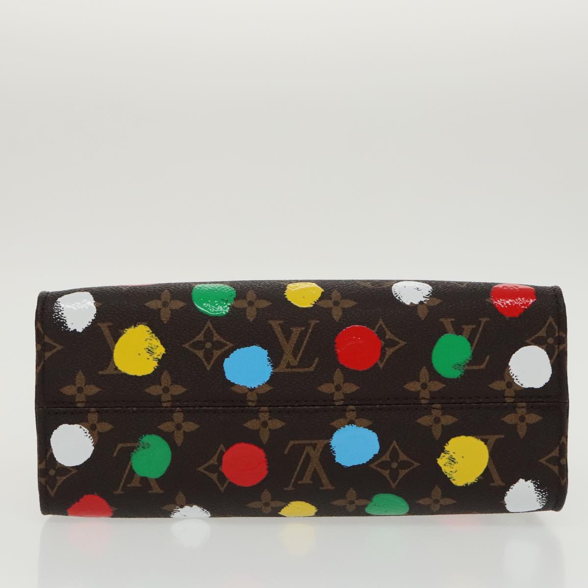 LOUIS VUITTON Monogram Yayoi Kusama On The Go PM Hand Bag M46380 LV Auth 98061SM