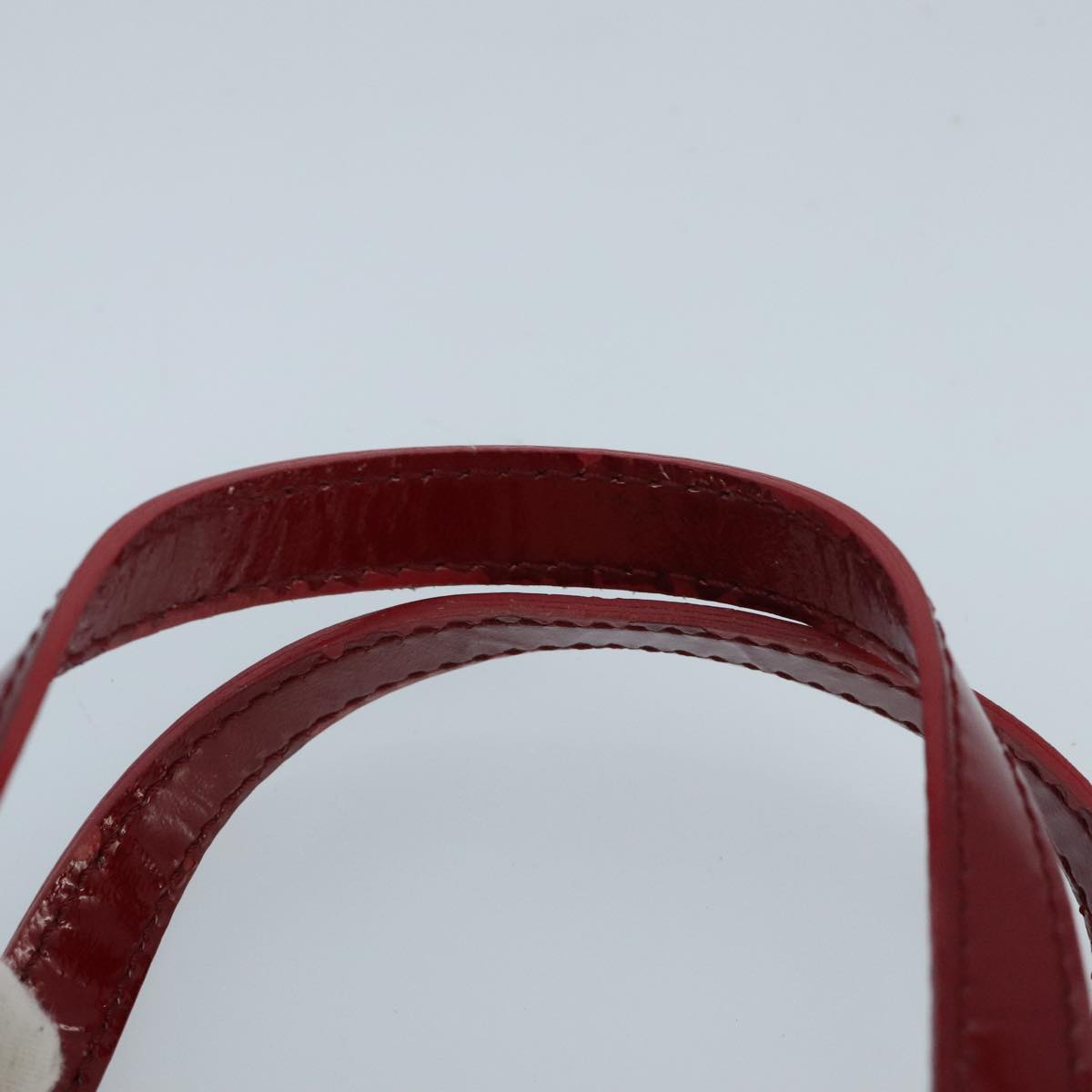 CELINE Macadam Canvas Hand Bag Beige Gold Auth 98068V