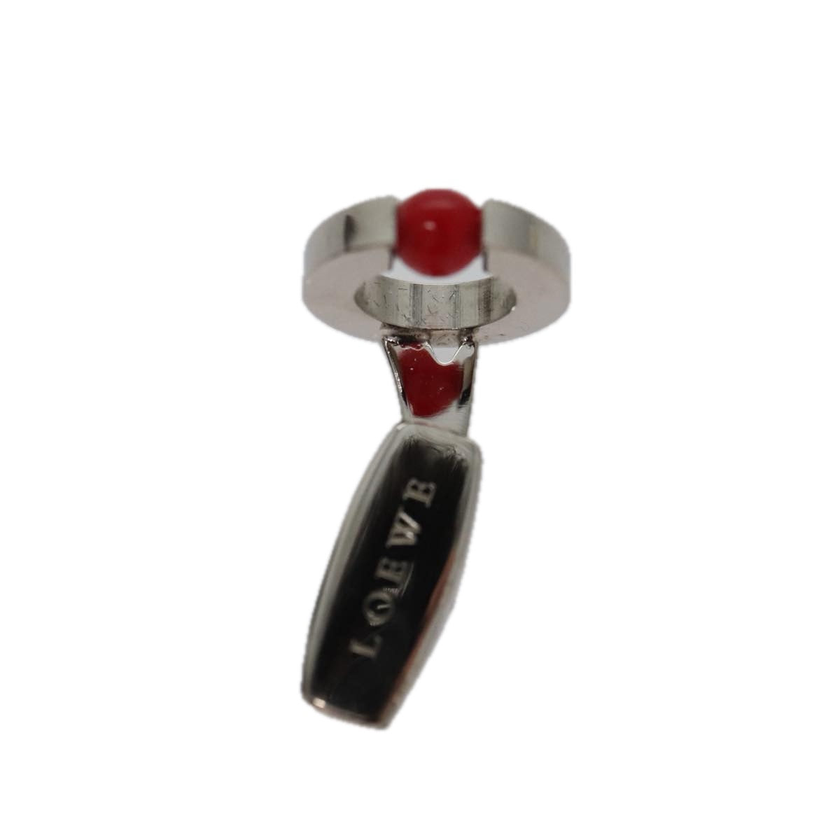 LOEWE Cuffs metal Silver tone Auth 98157