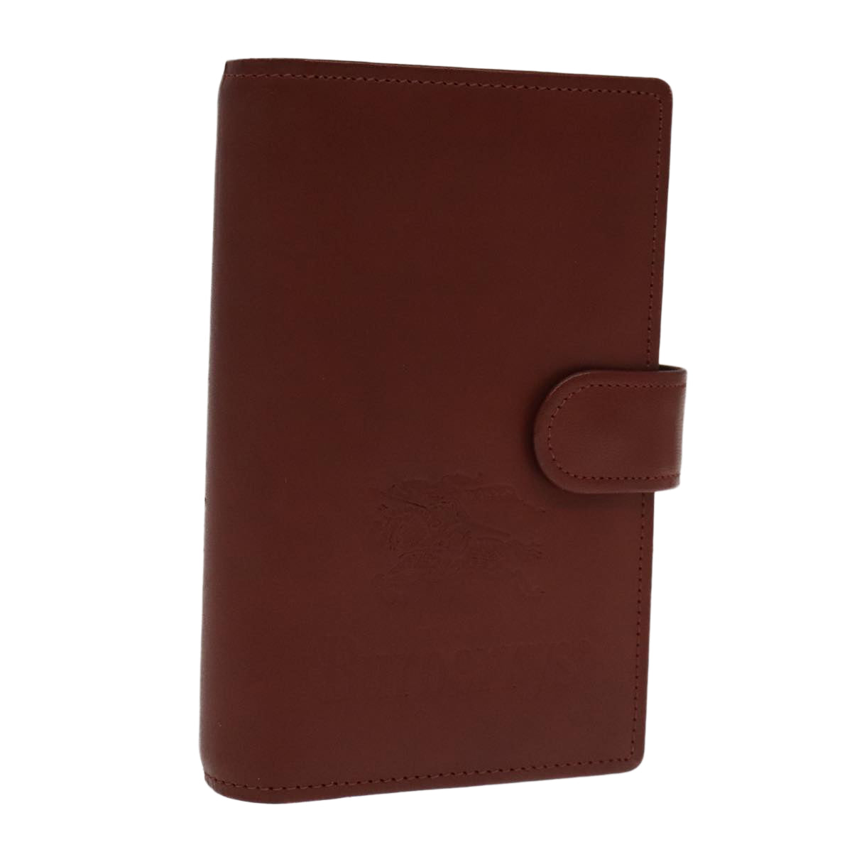 Burberrys Day Planner Cover Leather Wine Red Auth 98158