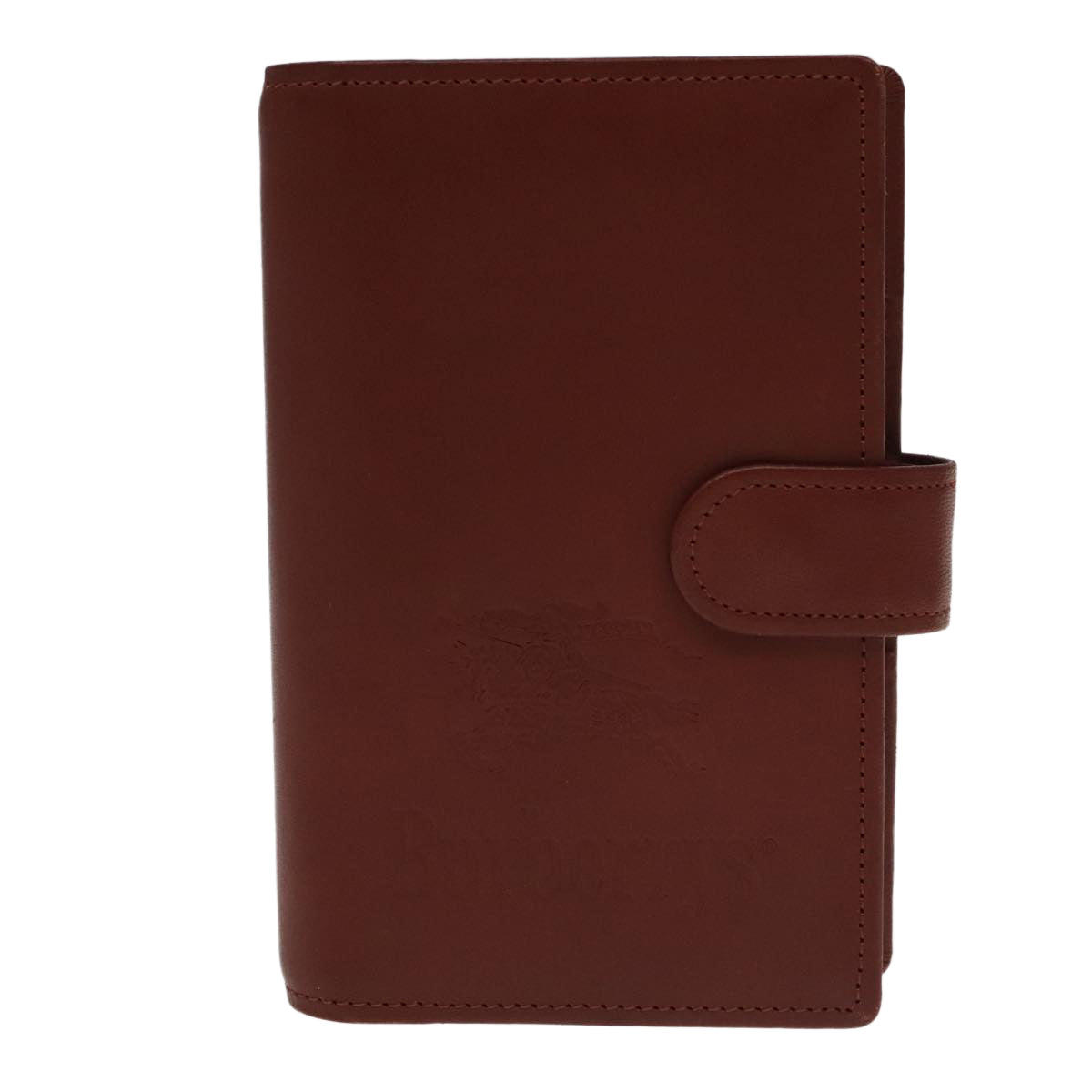 Burberrys Day Planner Cover Leather Wine Red Auth 98158