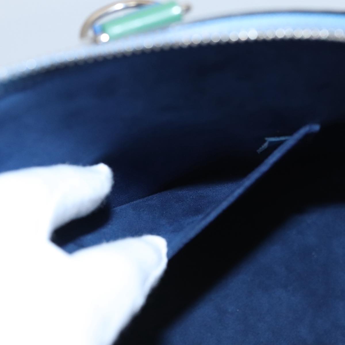 LOUIS VUITTON Epi Alma PM Hand Bag 2way Blue M41571 LV Auth 98199SAV
