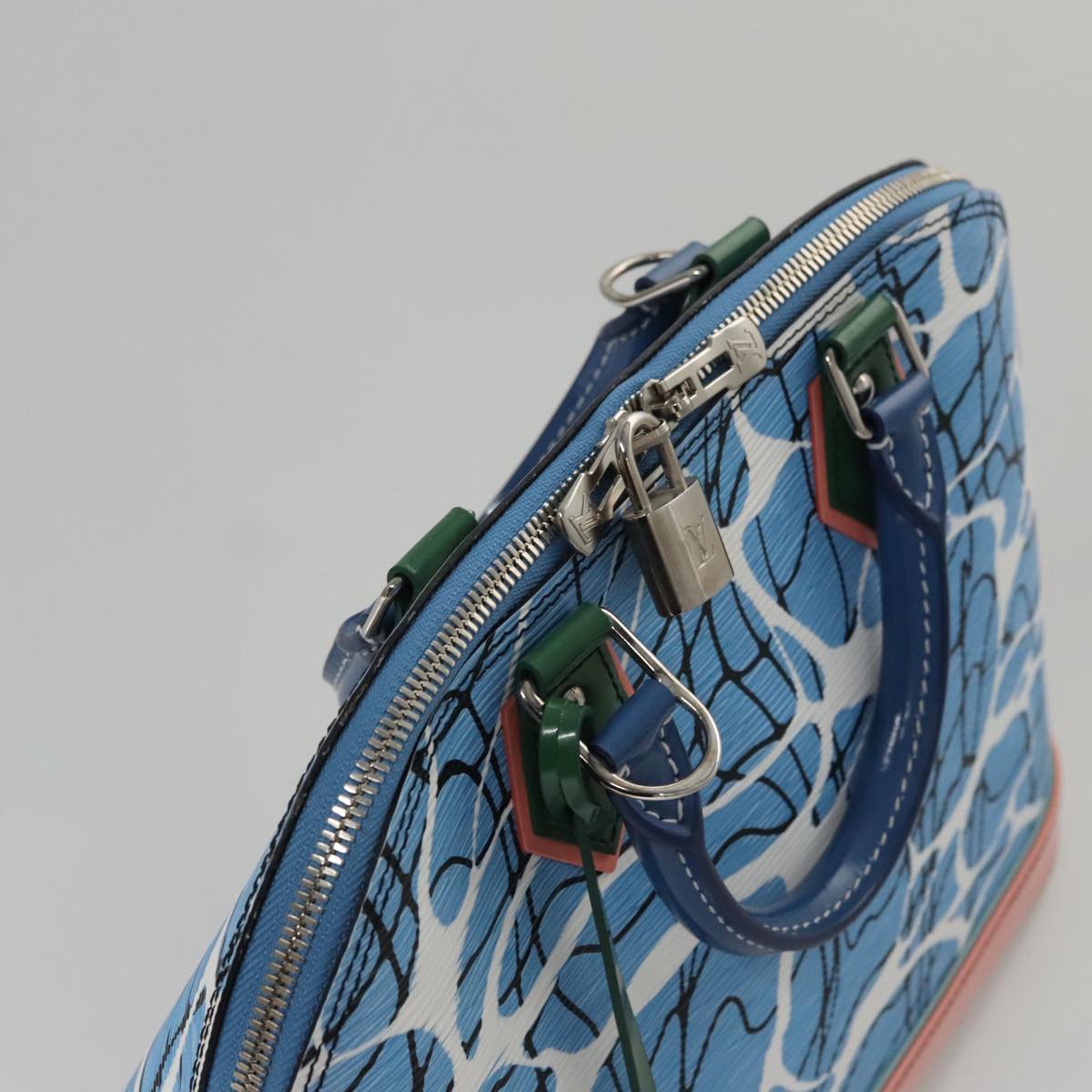 LOUIS VUITTON Epi Alma PM Hand Bag 2way Blue M41571 LV Auth 98199SAV