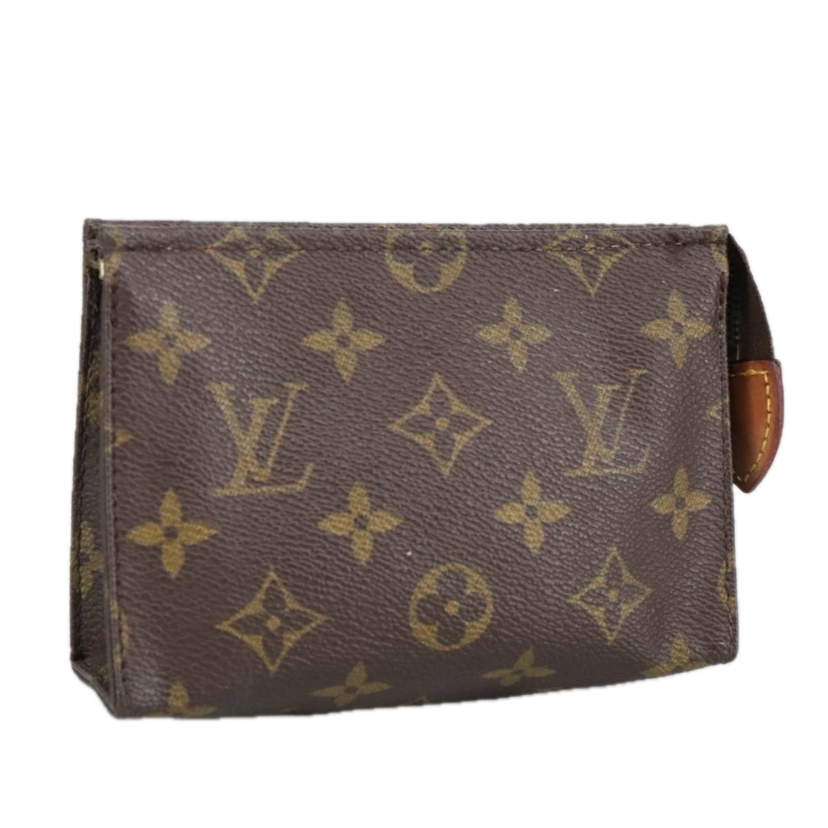 LOUIS VUITTON Monogram Poche Toilette 15 Pouch M47546 LV Auth 98203