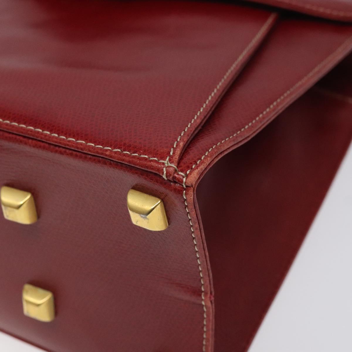 Salvatore Ferragamo Shoulder Bag Leather Red Auth 98267