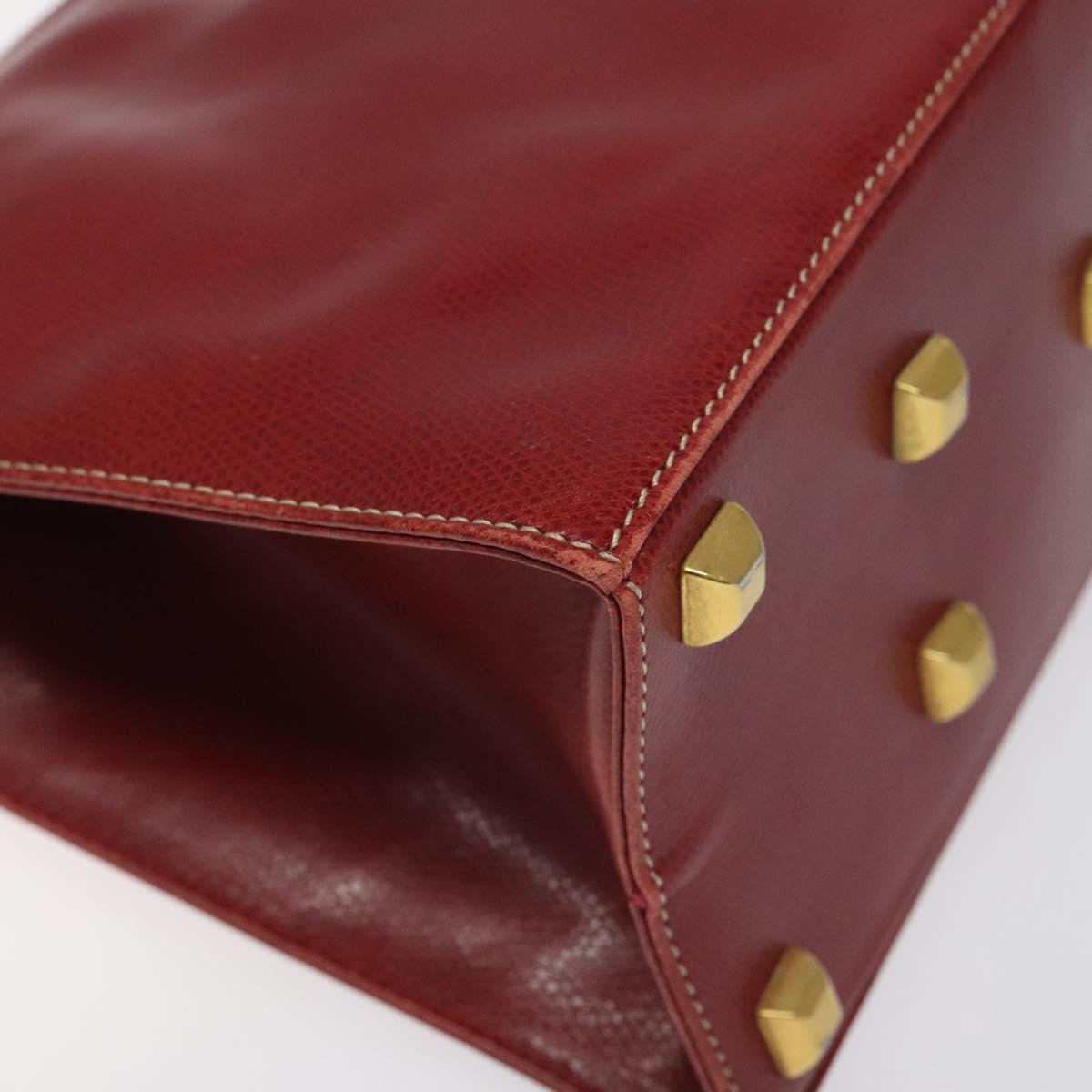 Salvatore Ferragamo Shoulder Bag Leather Red Auth 98267