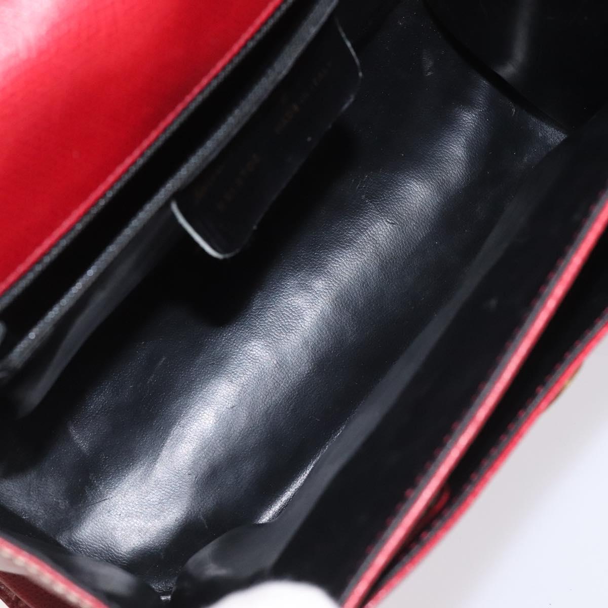 Salvatore Ferragamo Shoulder Bag Leather Red Auth 98267