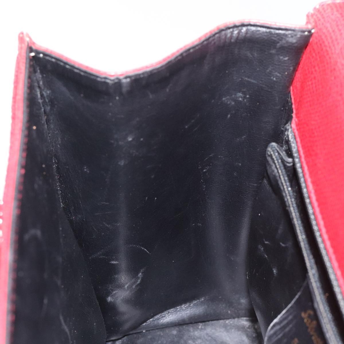 Salvatore Ferragamo Shoulder Bag Leather Red Auth 98267