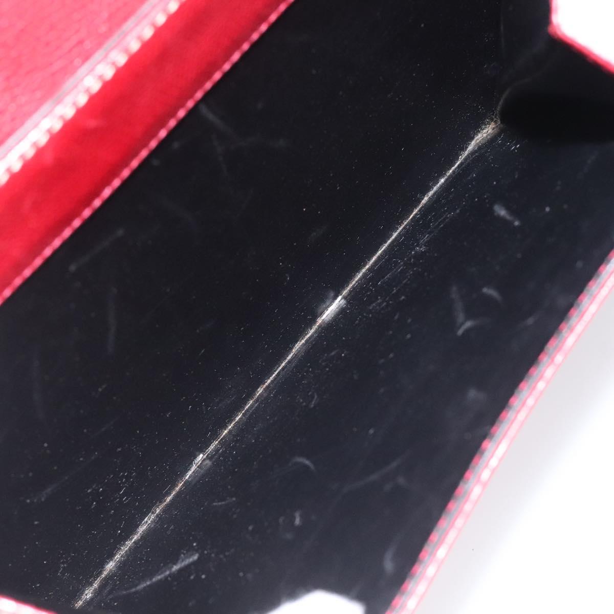 Salvatore Ferragamo Shoulder Bag Leather Red Auth 98267