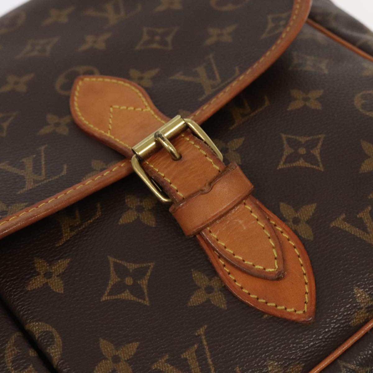 LOUIS VUITTON Monogram Gibeciere GM Shoulder Bag M42246 LV Auth 98294