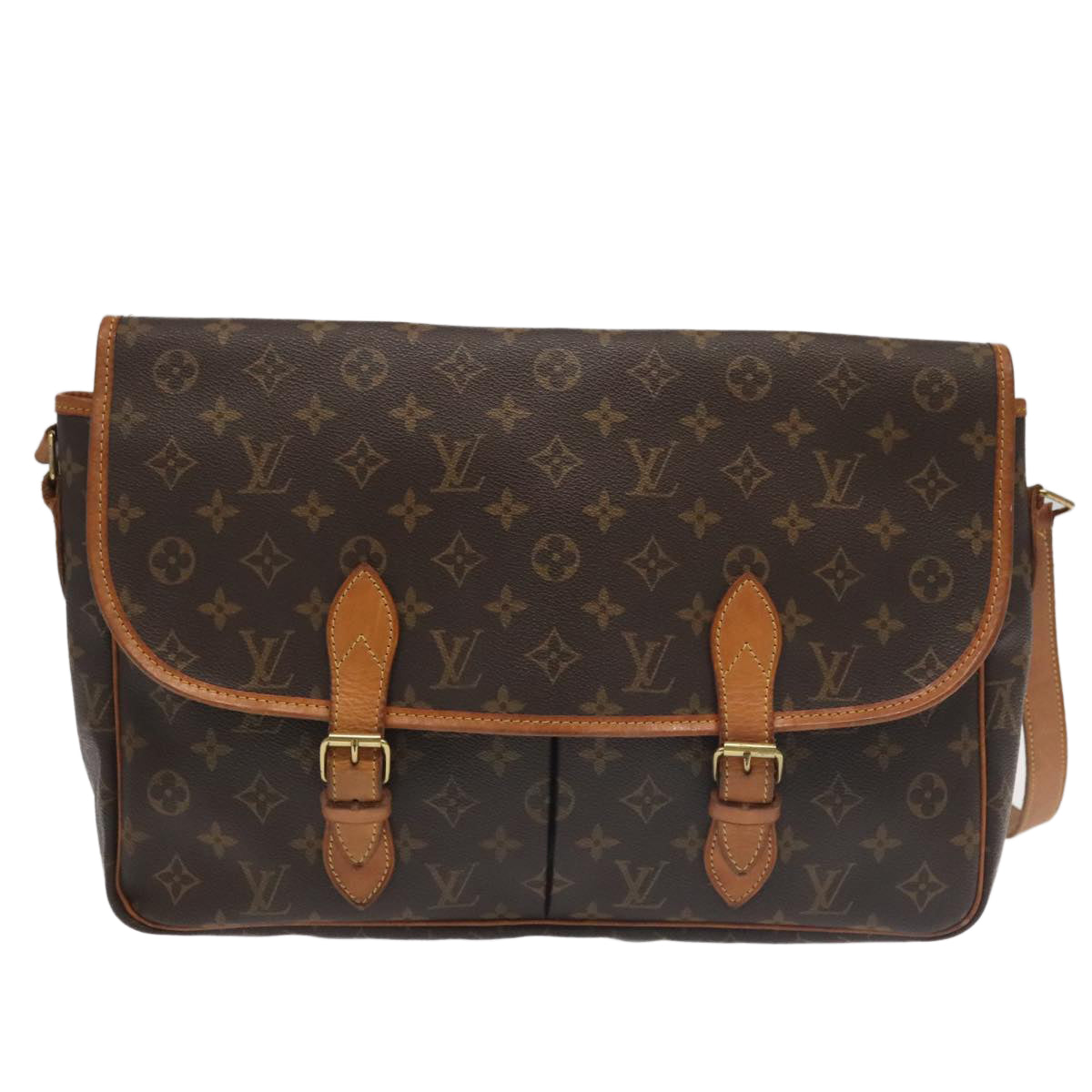 LOUIS VUITTON Monogram Gibeciere GM Shoulder Bag M42246 LV Auth 98294