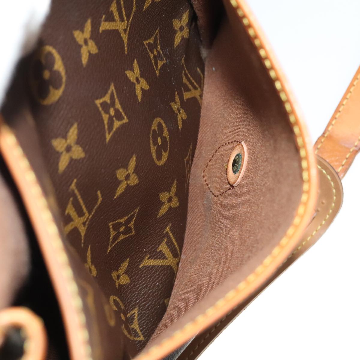 LOUIS VUITTON Monogram Gibeciere GM Shoulder Bag M42246 LV Auth 98294