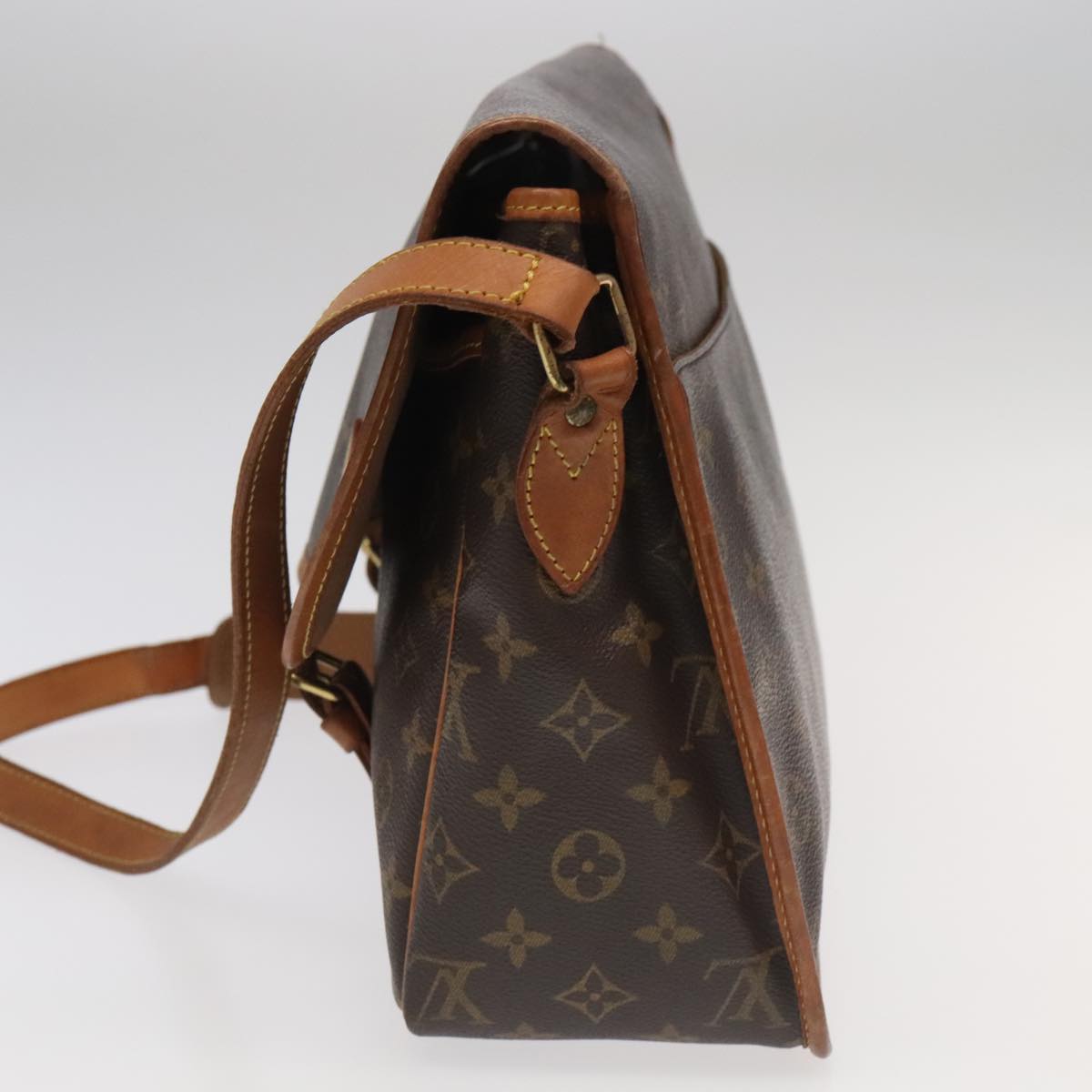 LOUIS VUITTON Monogram Gibeciere GM Shoulder Bag M42246 LV Auth 98294