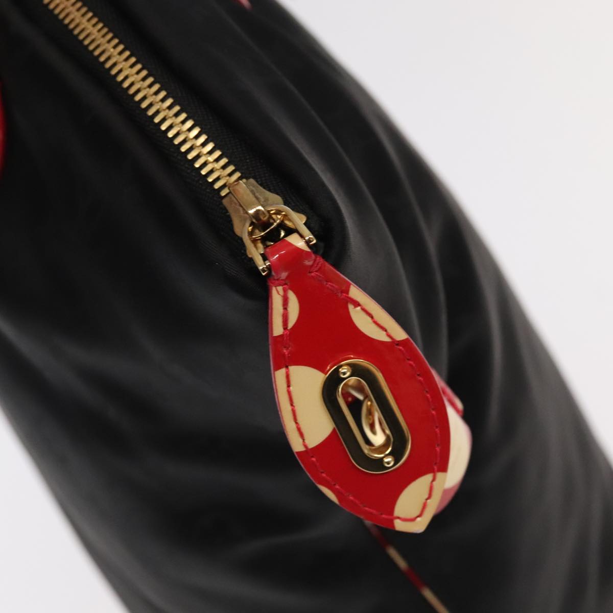 LOUIS VUITTON Vernis Dot Infinity Lockit MM Hand Bag M40681 LV Auth 98310V