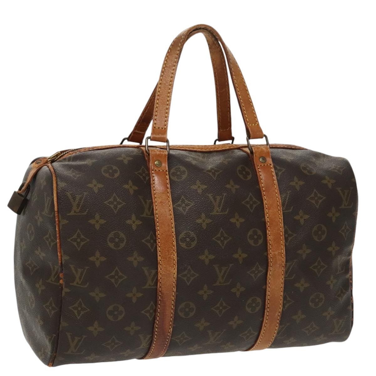 LOUIS VUITTON Monogram Sac Souple 35 Boston Bag M41626 LV Auth 98323