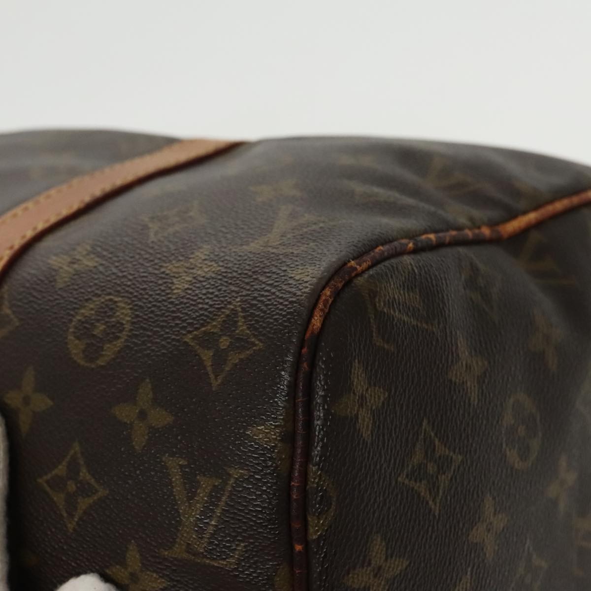 LOUIS VUITTON Monogram Sac Souple 35 Boston Bag M41626 LV Auth 98323