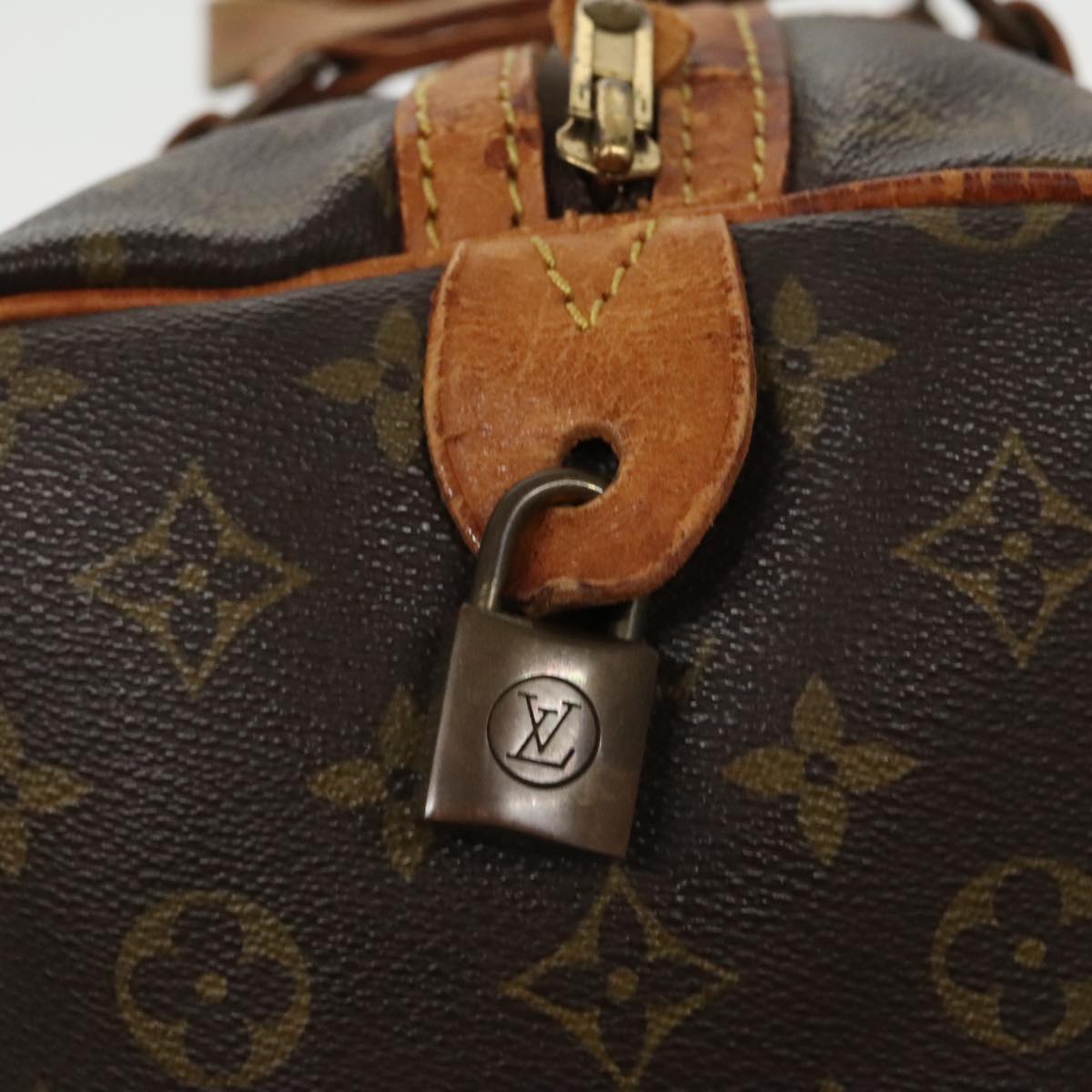 LOUIS VUITTON Monogram Sac Souple 35 Boston Bag M41626 LV Auth 98323