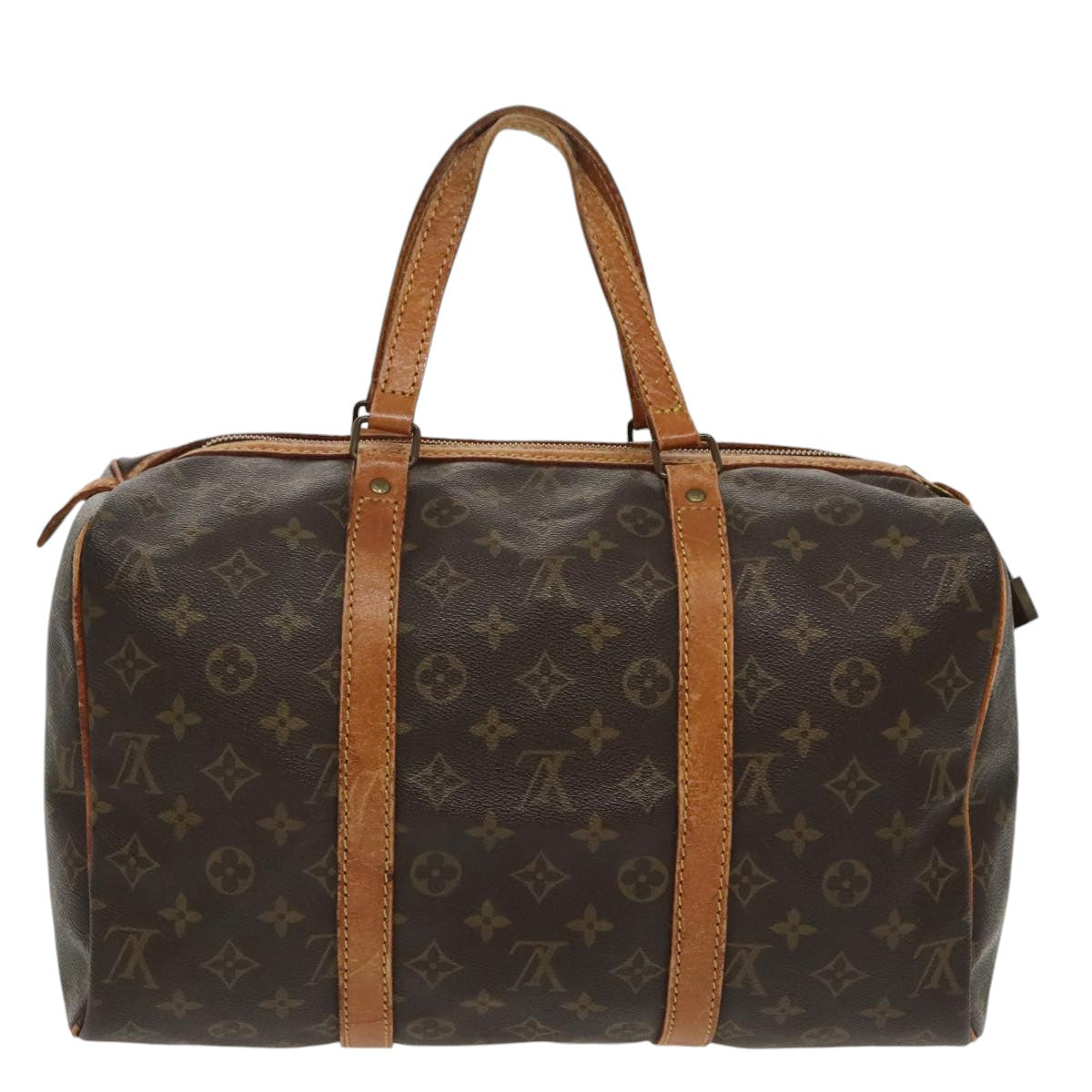 LOUIS VUITTON Monogram Sac Souple 35 Boston Bag M41626 LV Auth 98323