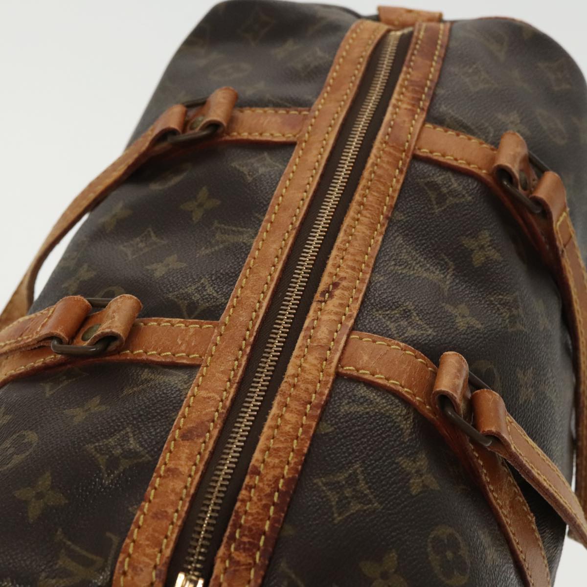 LOUIS VUITTON Monogram Sac Souple 35 Boston Bag M41626 LV Auth 98323