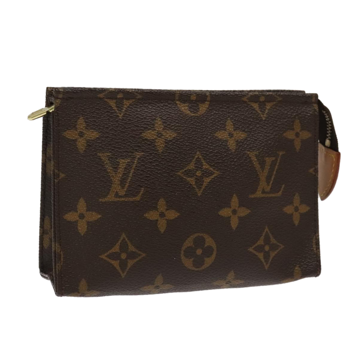 LOUIS VUITTON Monogram Poche Toilette 15 Pouch M47546 LV Auth 98463