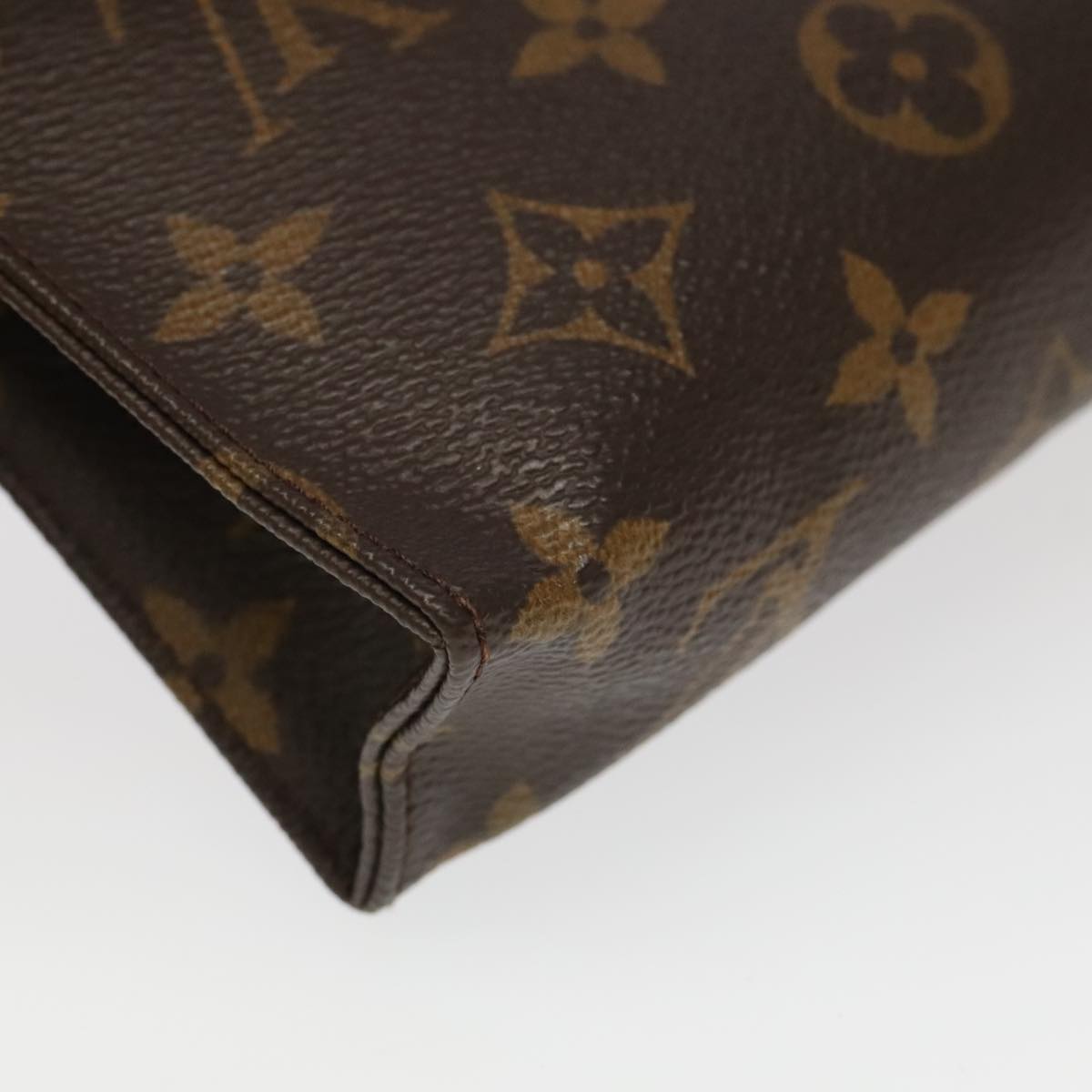 LOUIS VUITTON Monogram Poche Toilette 15 Pouch M47546 LV Auth 98463