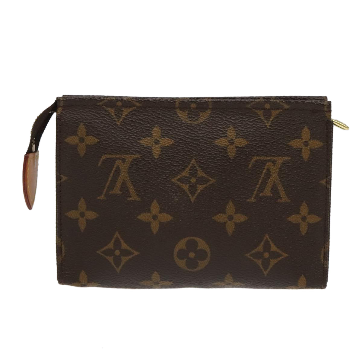 LOUIS VUITTON Monogram Poche Toilette 15 Pouch M47546 LV Auth 98463