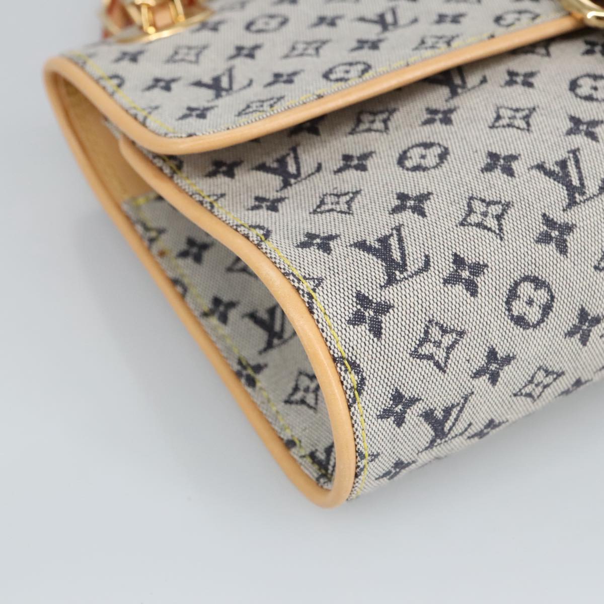LOUIS VUITTON Monogram Mini Camille Chain Shoulder Bag Blue M92002 Auth 98527SAV