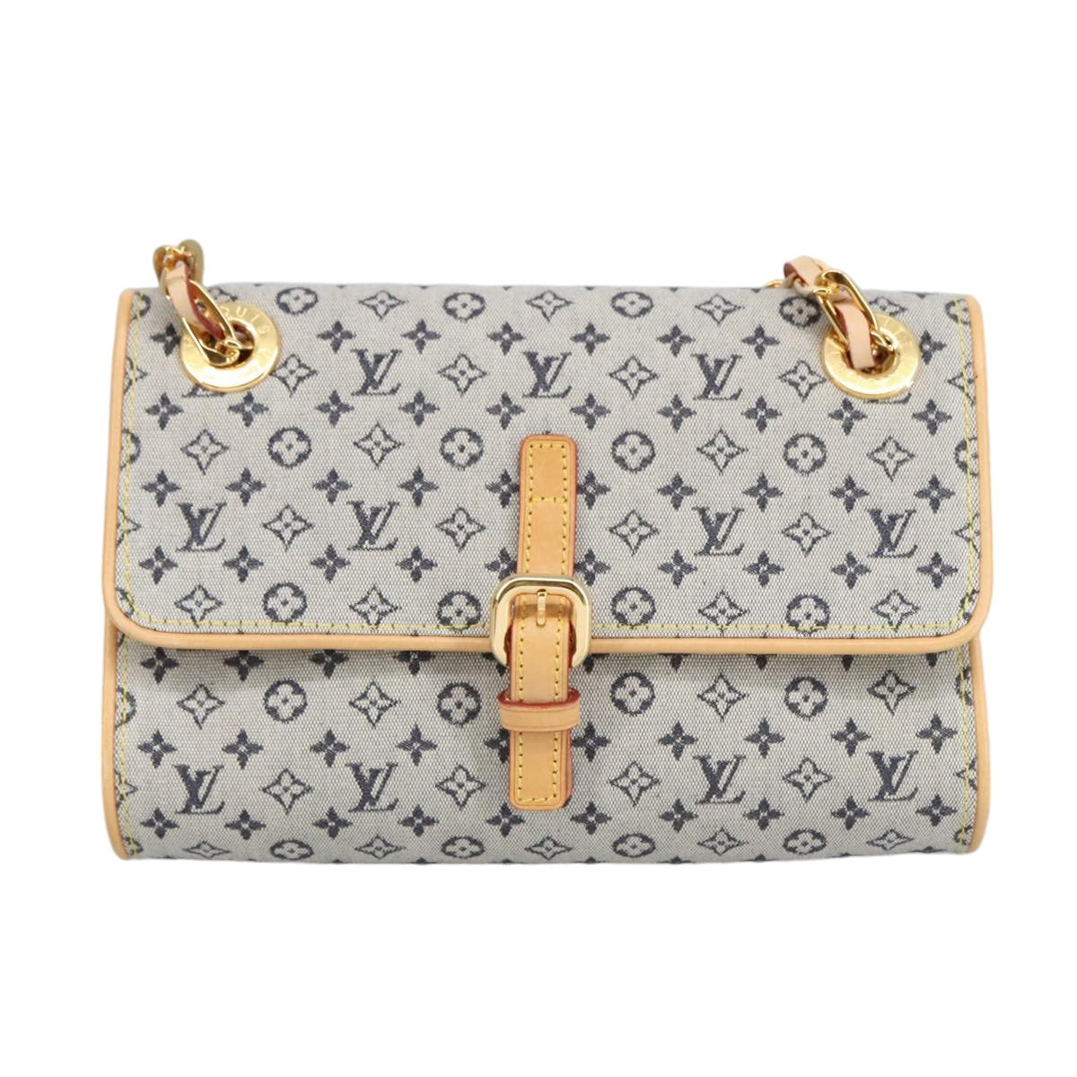 LOUIS VUITTON Monogram Mini Camille Chain Shoulder Bag Blue M92002 Auth 98527SAV