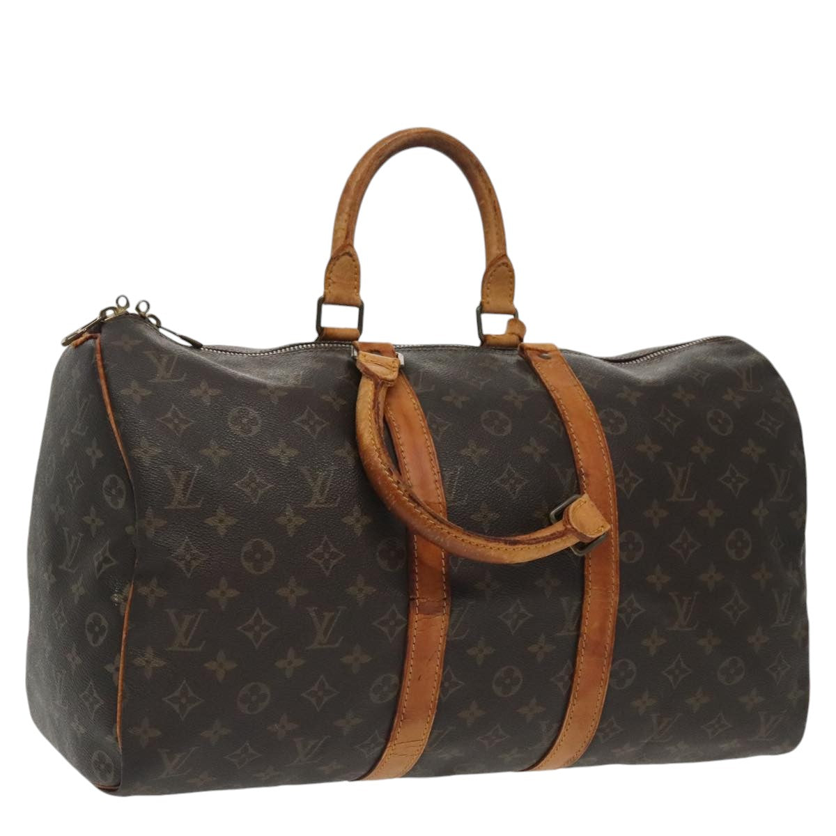 LOUIS VUITTON Monogram Keepall 45 Boston Bag M41428 LV Auth 98538