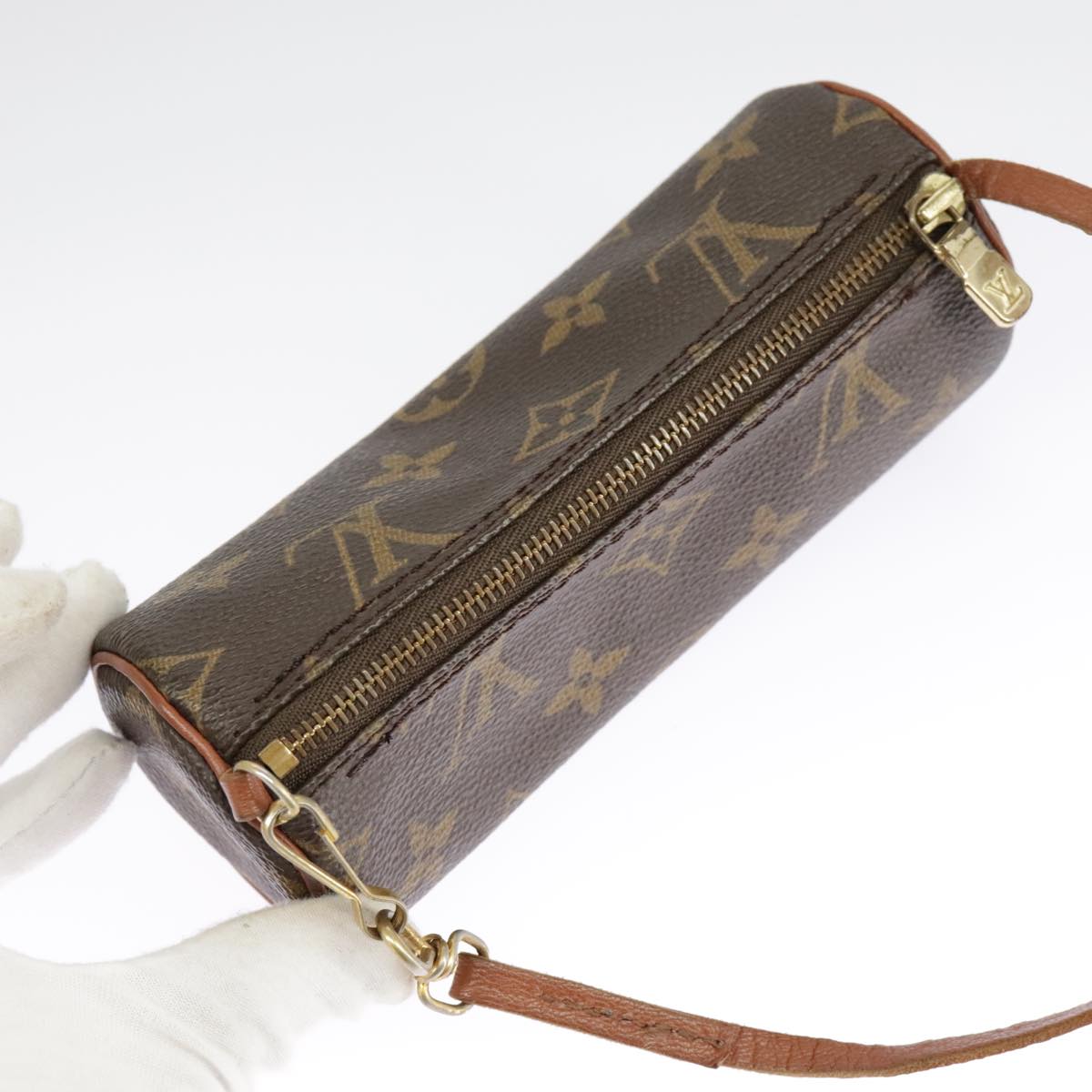 LOUIS VUITTON Monogram Papillon Pouch LV Auth 98547