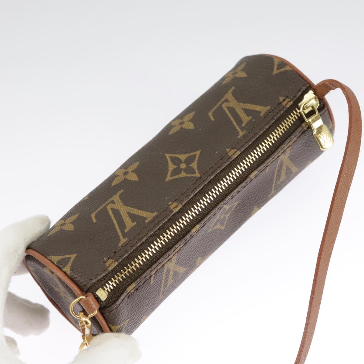 LOUIS VUITTON Monogram Papillon Pouch LV Auth 98548