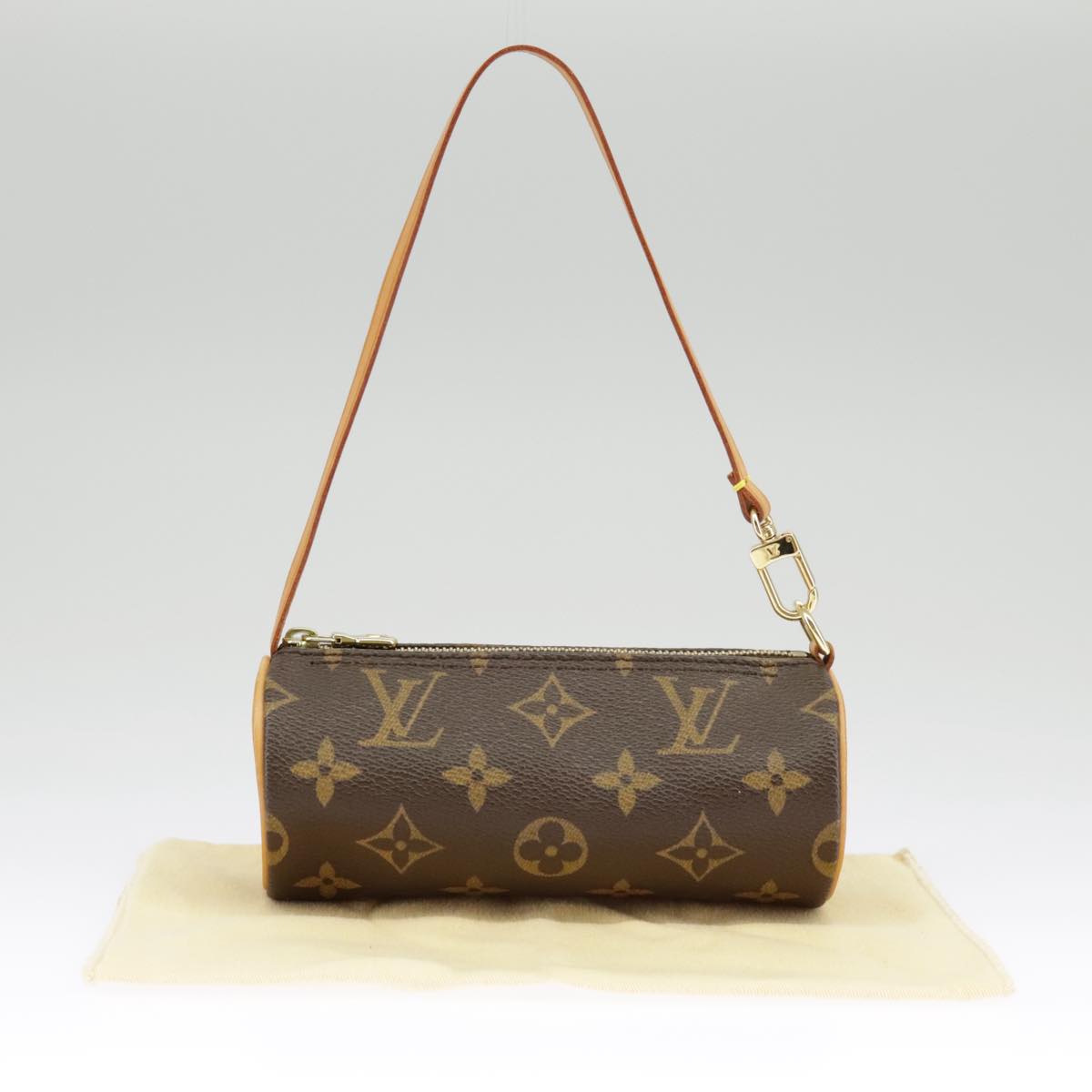 LOUIS VUITTON Monogram Papillon Pouch LV Auth 98553