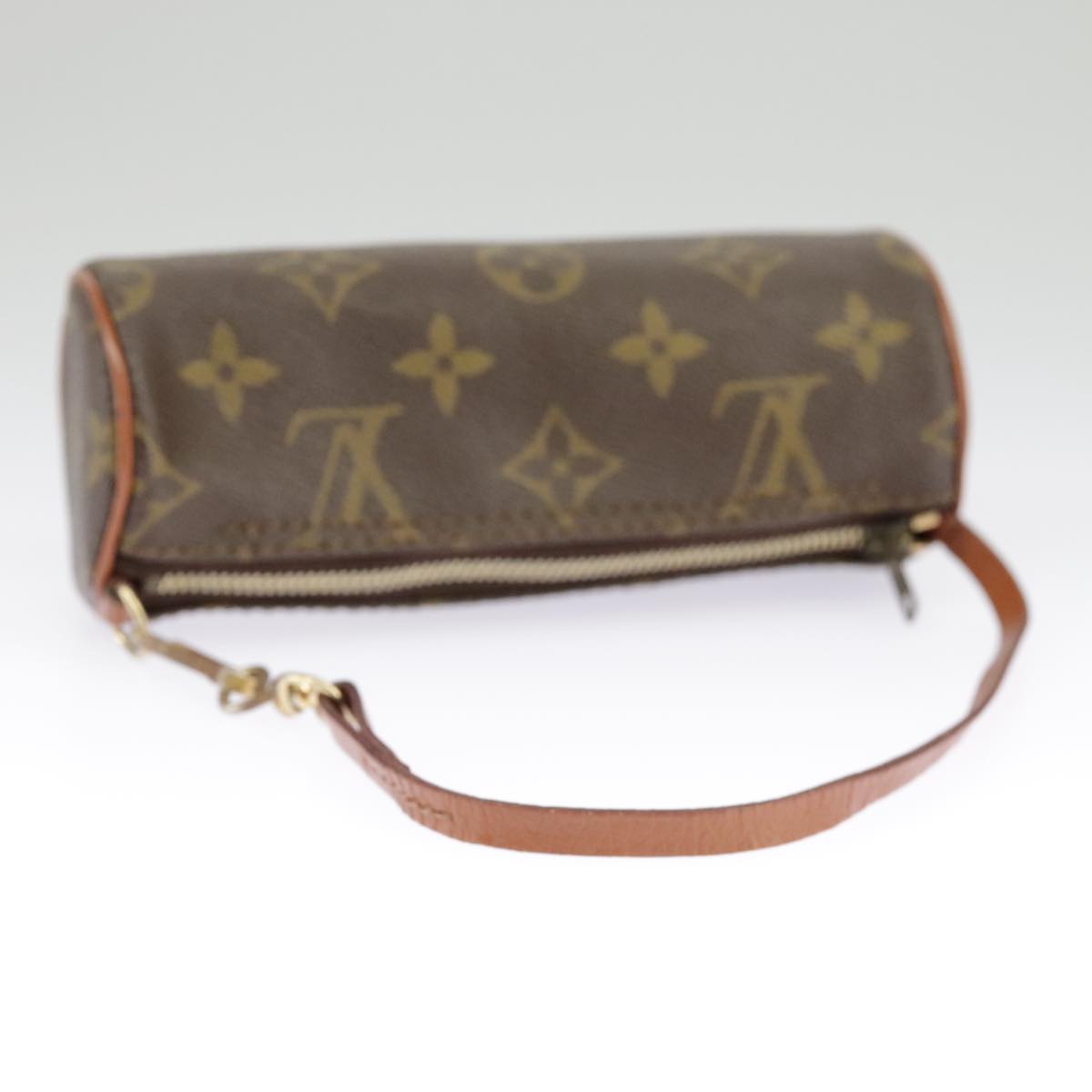 LOUIS VUITTON Monogram Papillon Pouch LV Auth 98554