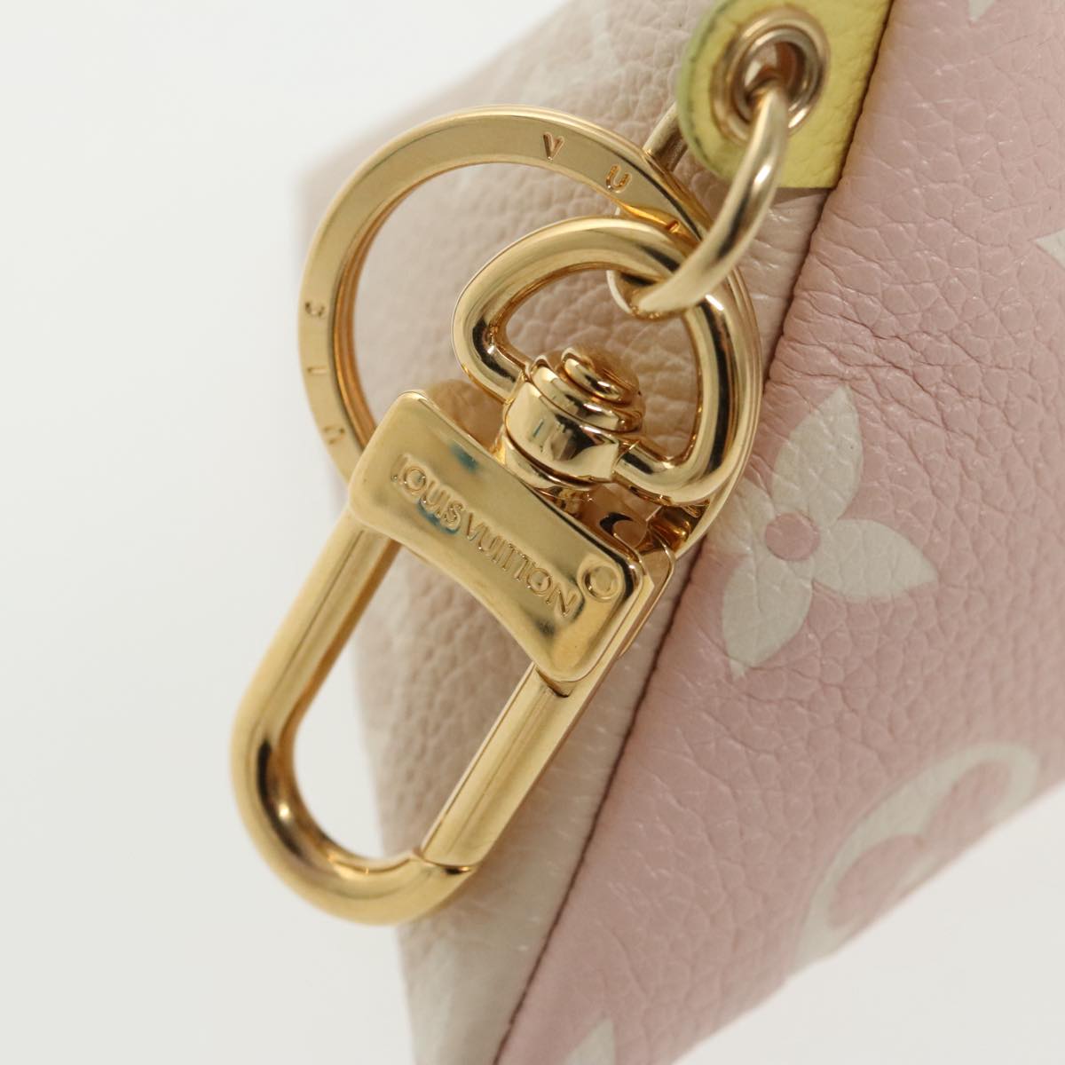 LOUIS VUITTON Monogram Empreinte Berlango Pouch Pink M00669 LV Auth 98558