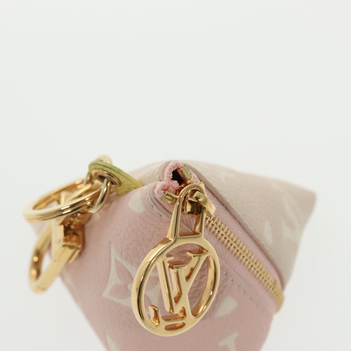 LOUIS VUITTON Monogram Empreinte Berlango Pouch Pink M00669 LV Auth 98558