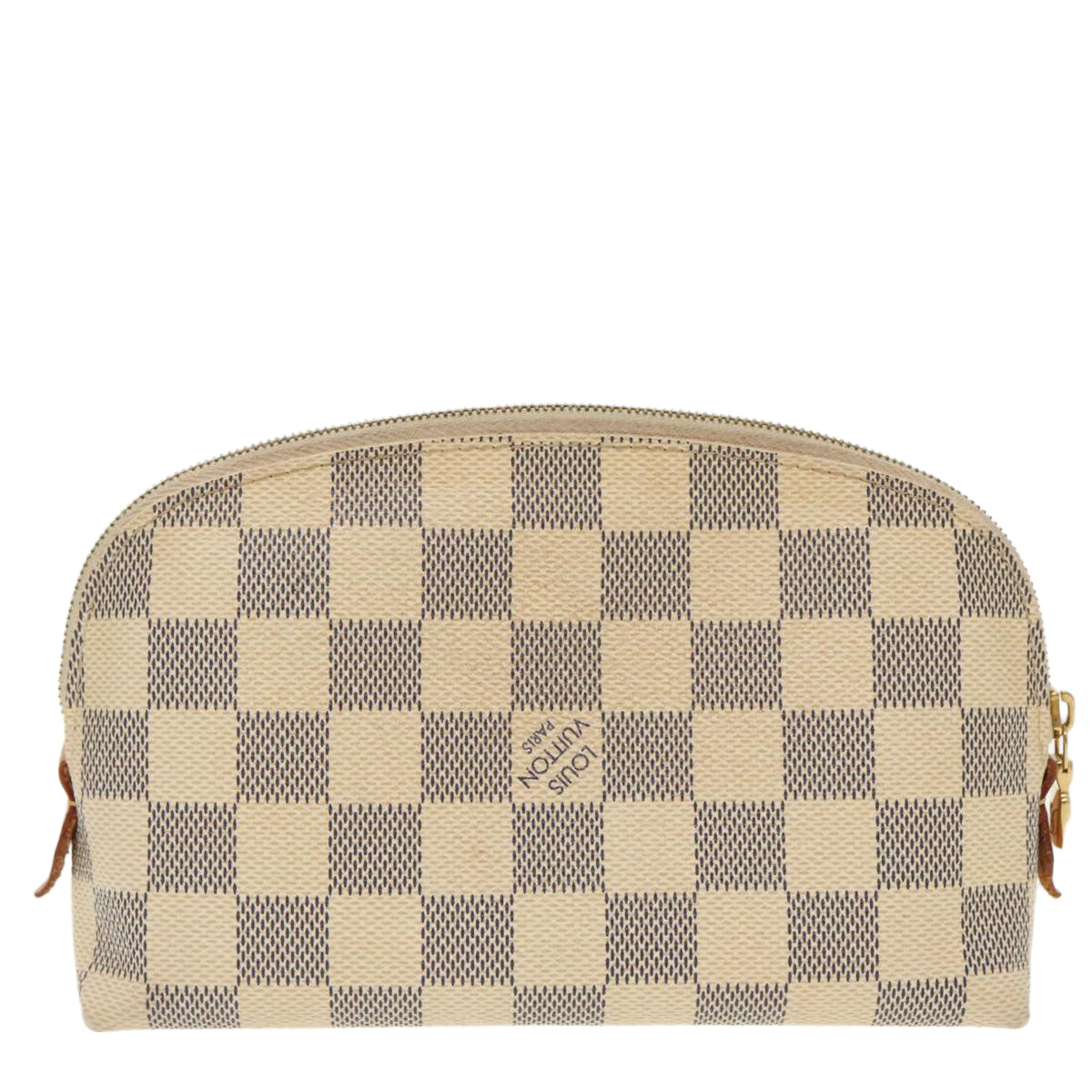 LOUIS VUITTON Damier Azur Pochette Cosmetic PM Pouch N60024 LV Auth 98561