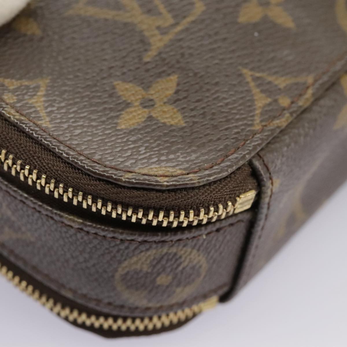 LOUIS VUITTON Monogram Trousse Brush PM Cosmetic Pouch M47510 LV Auth 98572