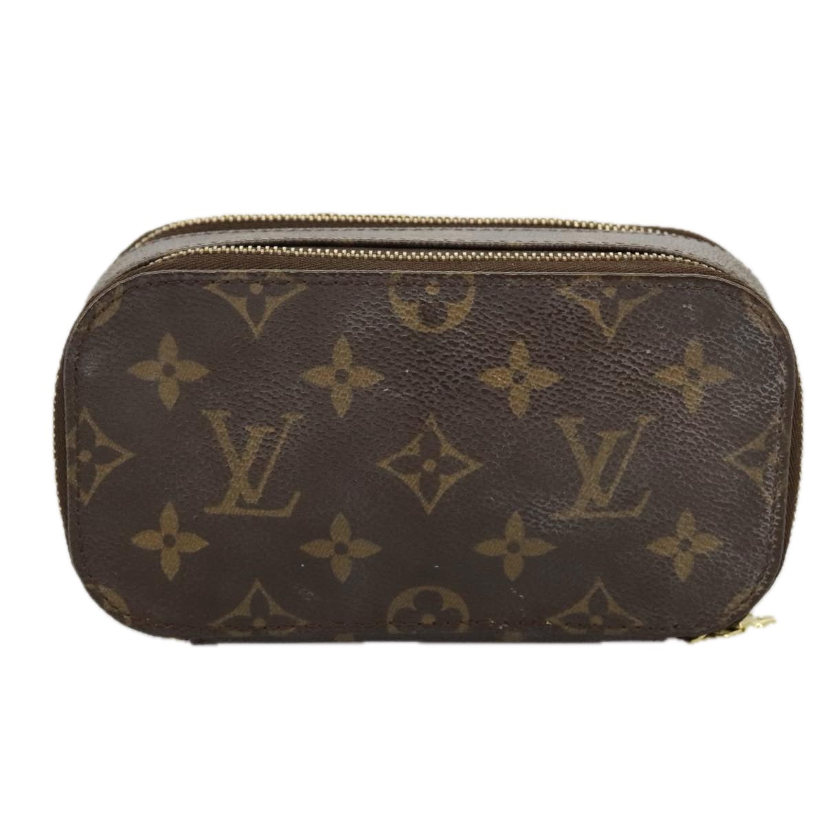 LOUIS VUITTON Monogram Trousse Brush PM Cosmetic Pouch M47510 LV Auth 98572