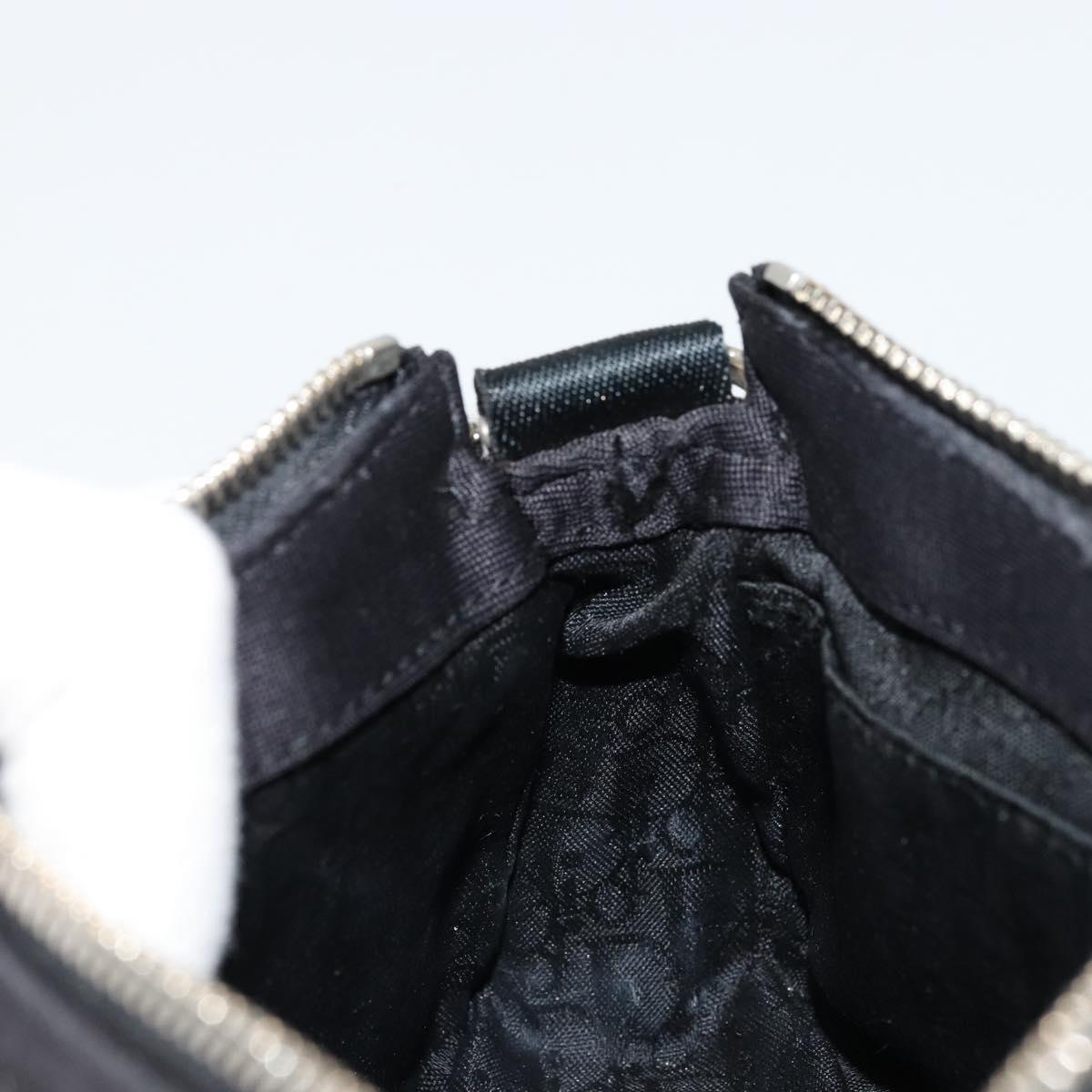 Christian Dior Hand Bag Canvas Black Auth 98592