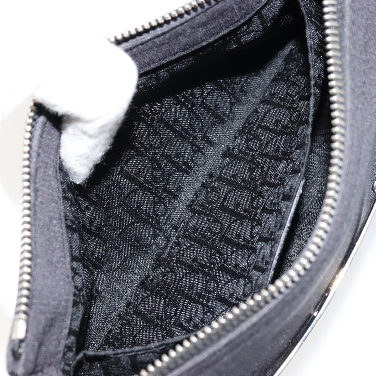 Christian Dior Hand Bag Canvas Black Auth 98592