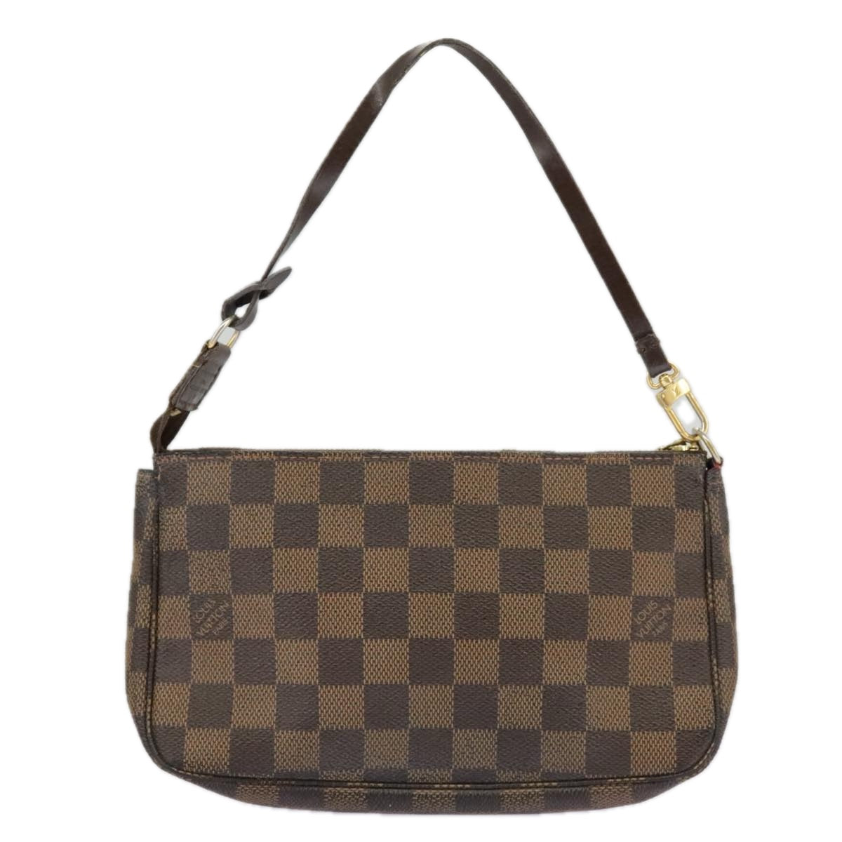 LOUIS VUITTON Damier Ebene Pochette Accessoires Pouch N41206 LV Auth 98611