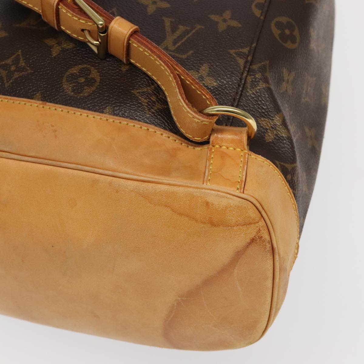 LOUIS VUITTON Monogram Montsouris GM Backpack M51135 LV Auth 98612