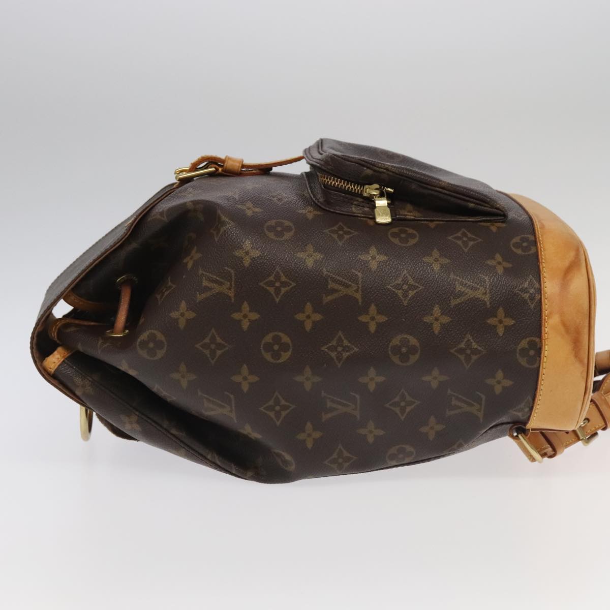 LOUIS VUITTON Monogram Montsouris GM Backpack M51135 LV Auth 98612