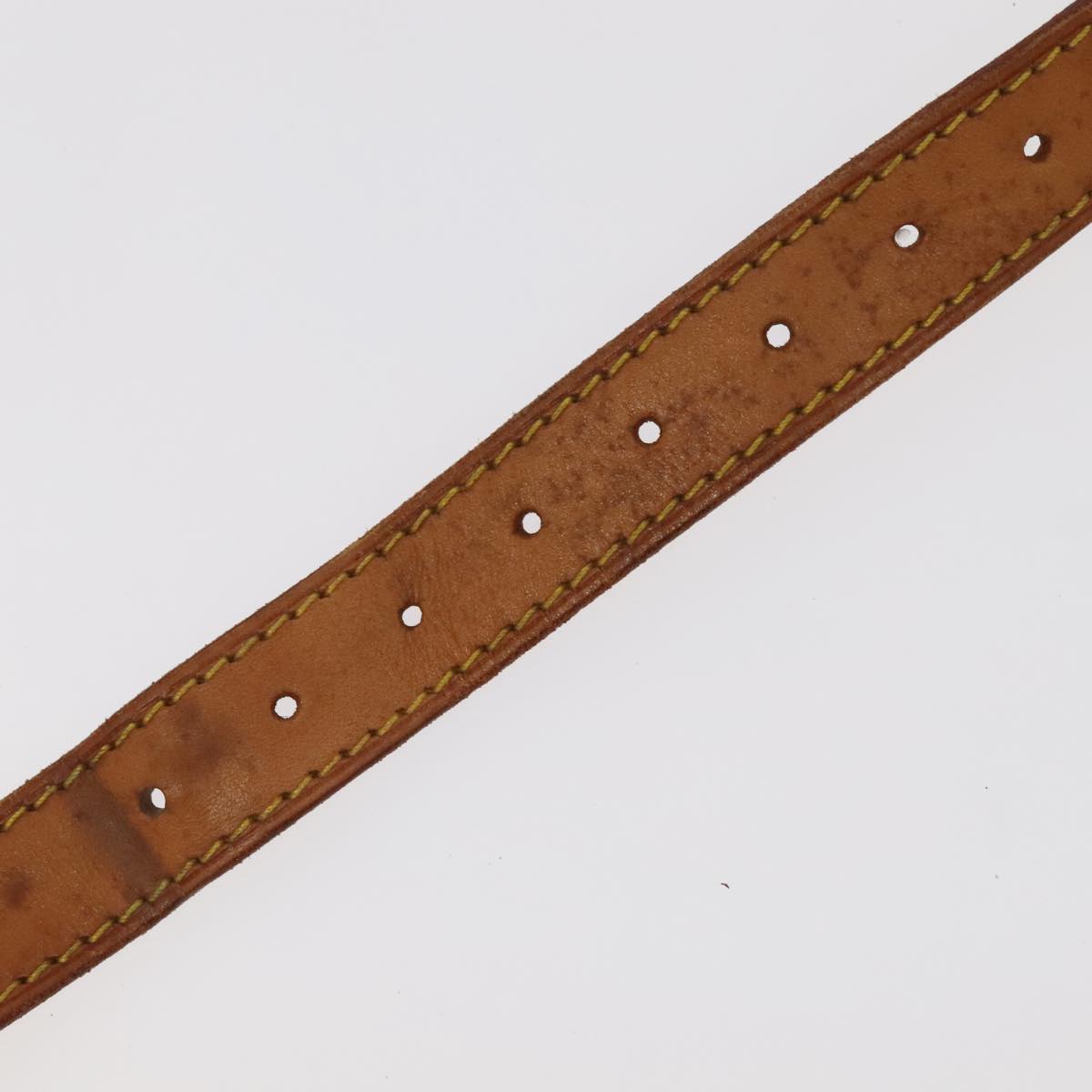 LOUIS VUITTON Adjustable Shoulder Strap Leather 35.8""""""""-42.9"""""""" Beige Auth 98613