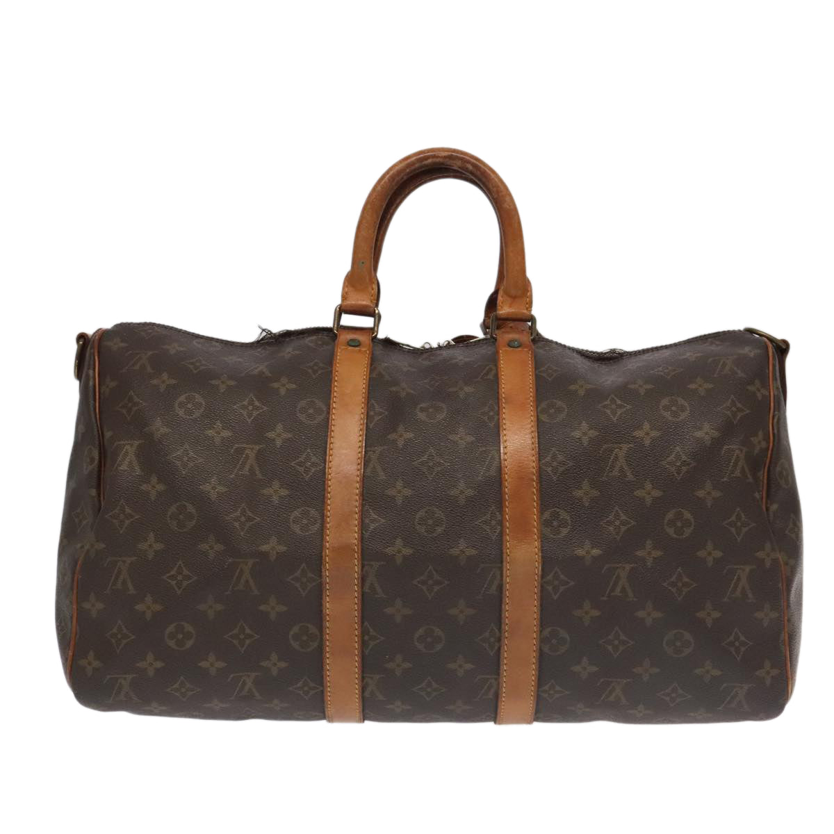 LOUIS VUITTON Monogram Keepall Bandouliere 45 Boston Bag M41418 LV Auth 98658