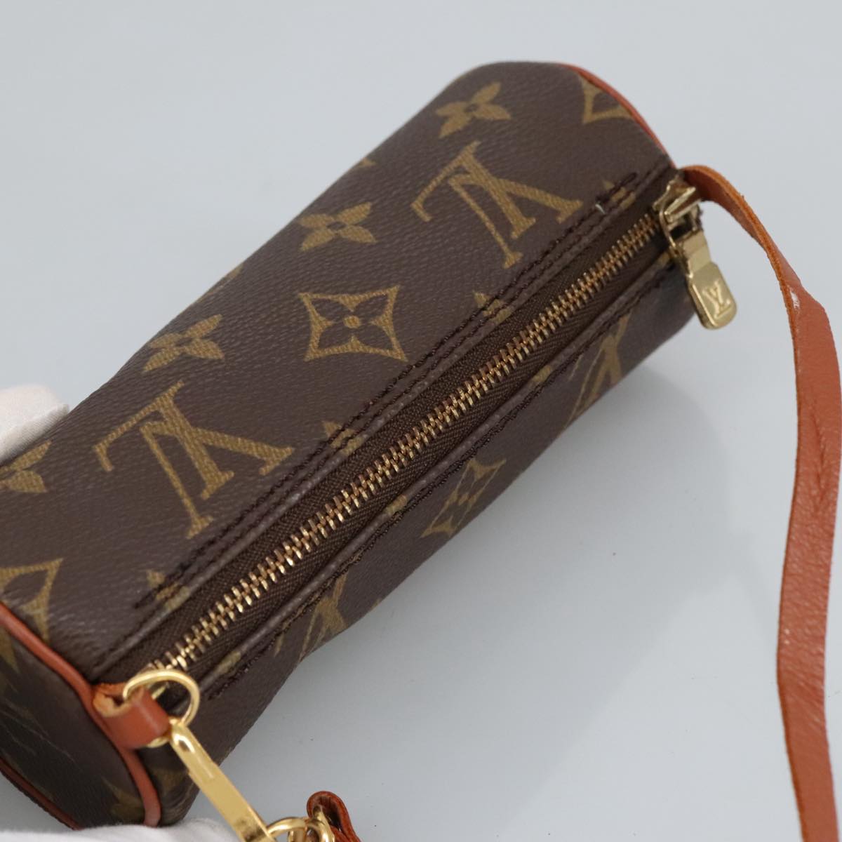 LOUIS VUITTON Monogram Papillon Pouch LV Auth 98703