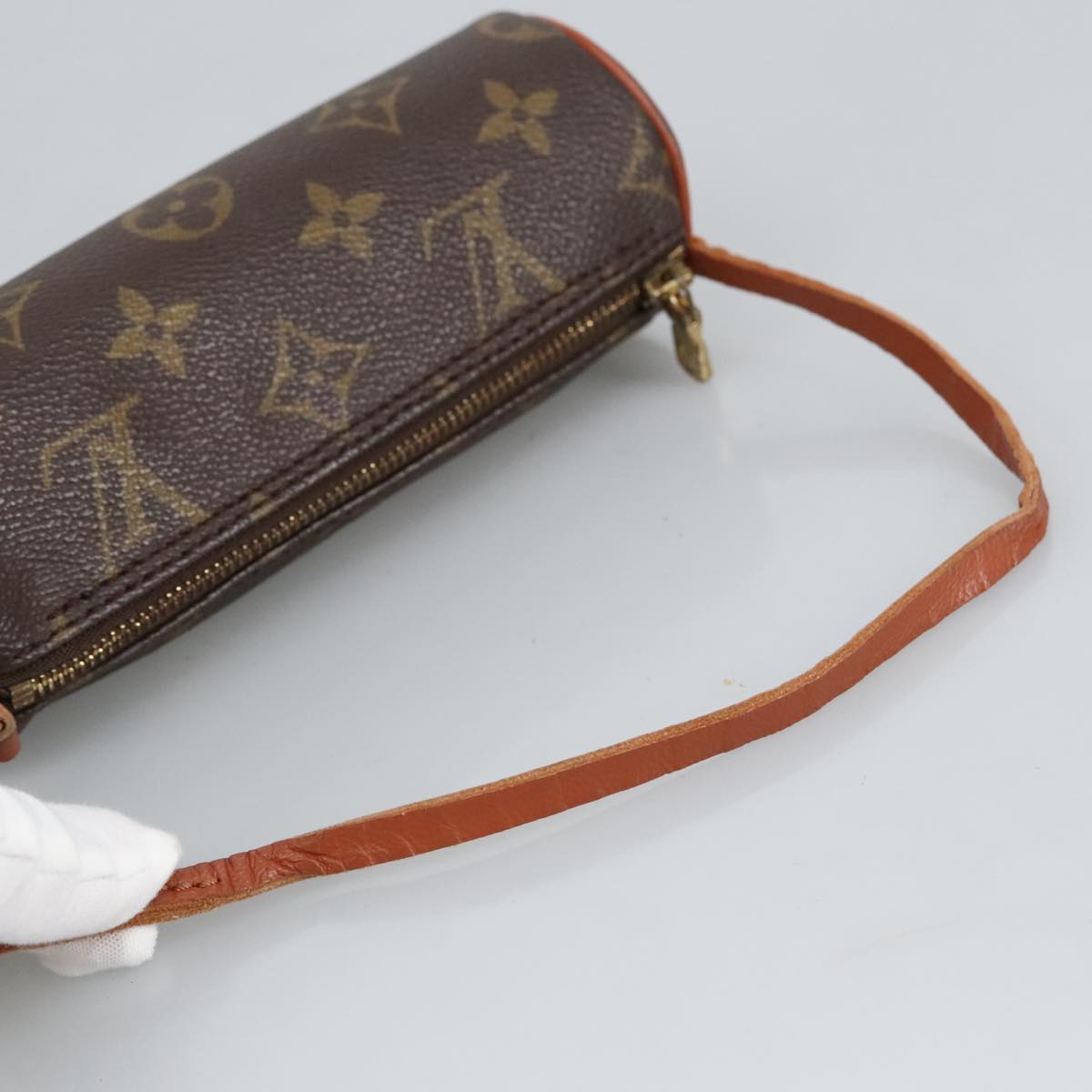 LOUIS VUITTON Monogram Papillon Pouch LV Auth 98719