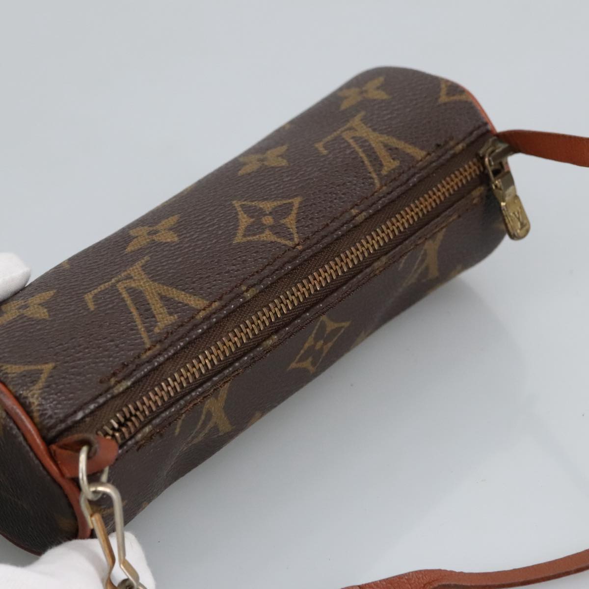 LOUIS VUITTON Monogram Papillon Pouch LV Auth 98730