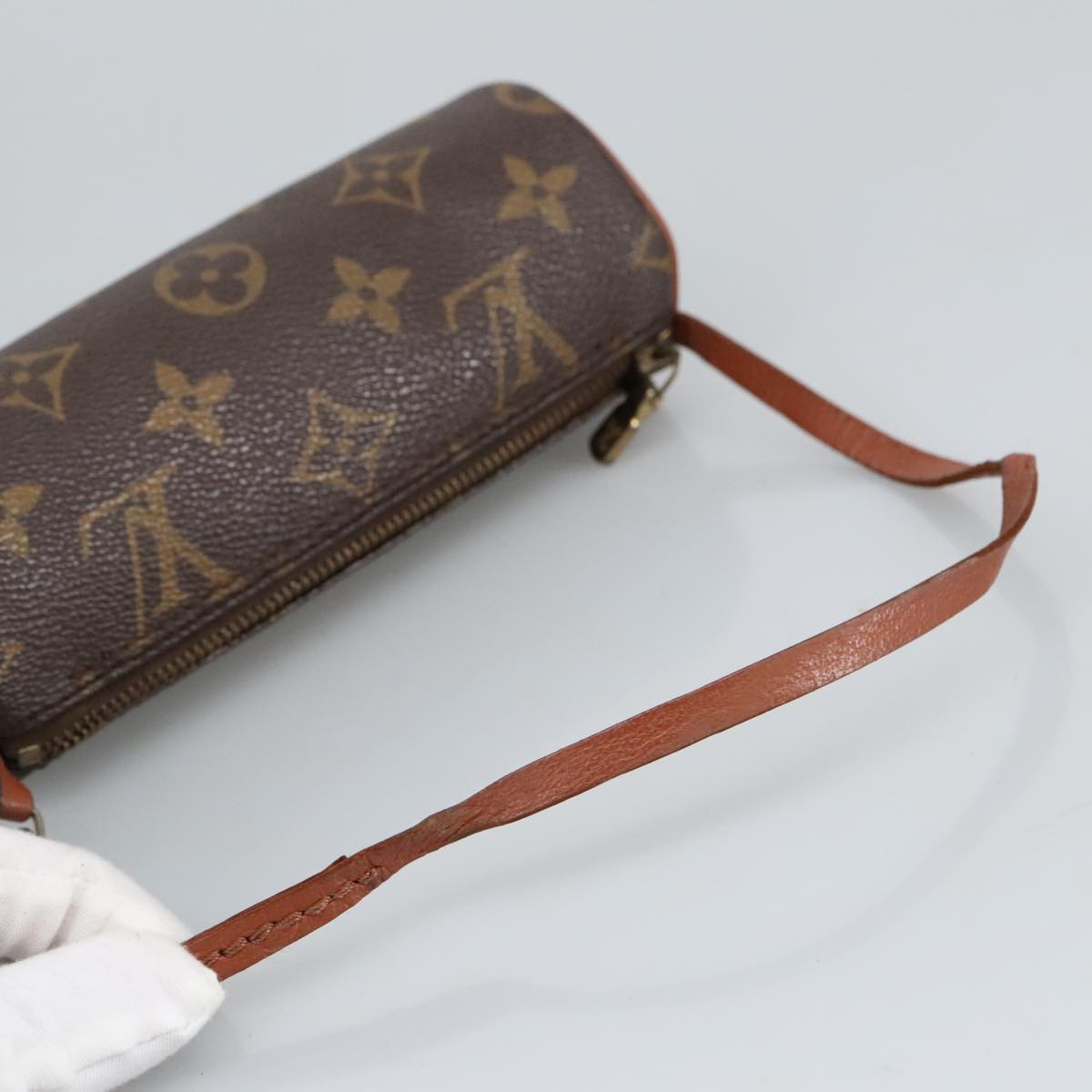 LOUIS VUITTON Monogram Papillon Pouch LV Auth 98730